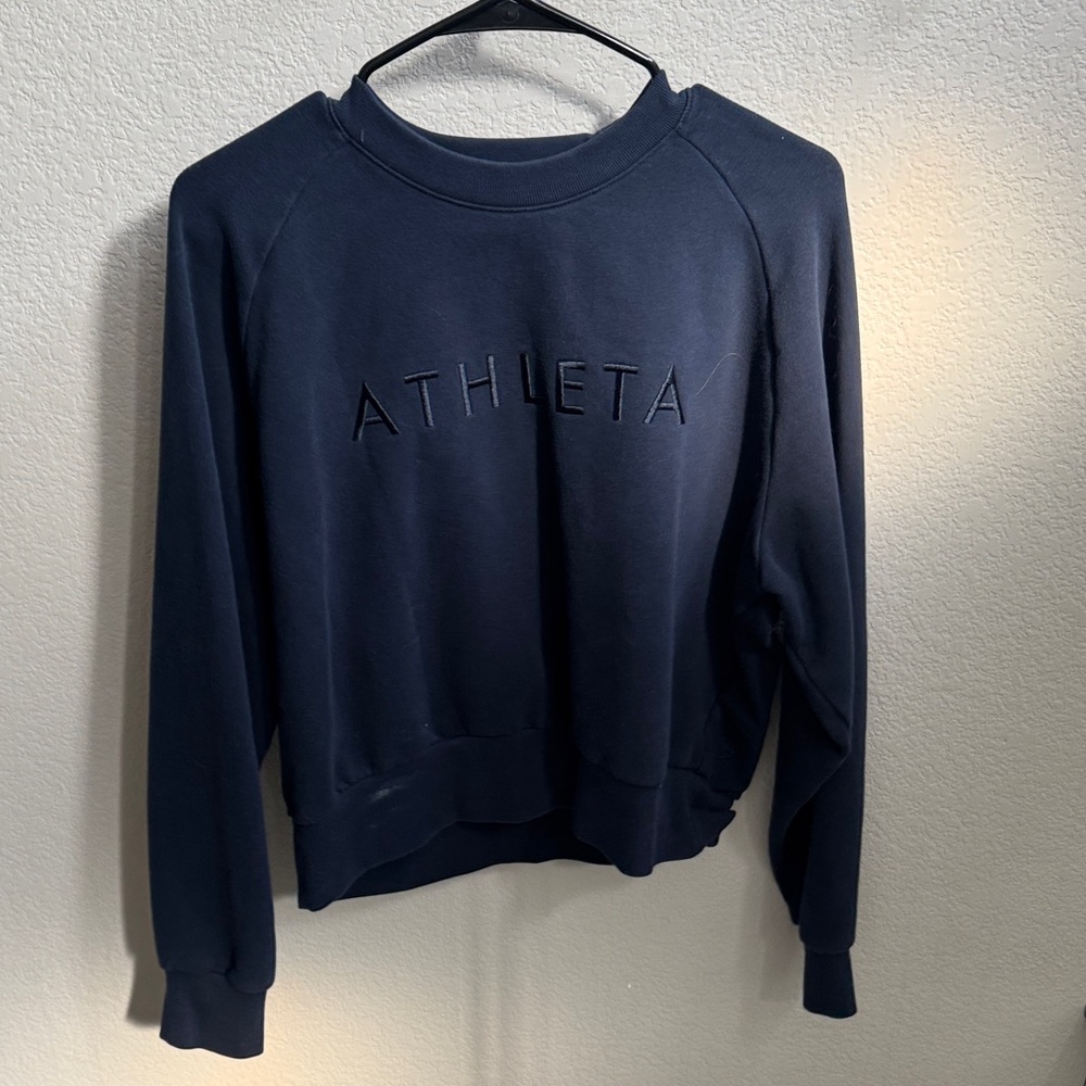 Athleta Women's Dark Blue Crew Neck Sweater